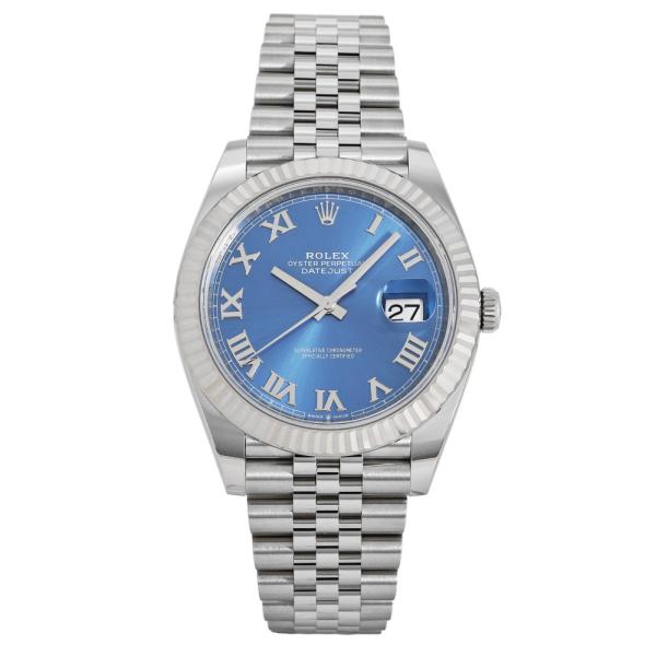 ロレックス ROLEX デイトジャスト 41 126334 アズーロブルー/ローマ文字盤 新品 腕時...