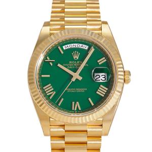 ロレックス ROLEX デイデイト 40 228238 グリーンローマ文字盤 新品 腕時計 メンズ