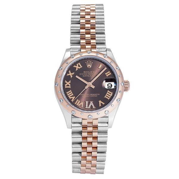 ロレックス ROLEX デイトジャスト 31 278341RBR チョコレート/(VIダイヤ)ローマ...