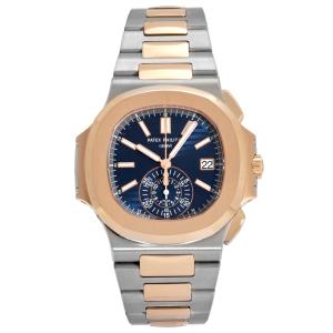 パテック・フィリップ PATEK PHILIPPE ノーチラス クロノグラフ 5980/1AR-001 ブルー文字盤 未使用 腕時計 メンズ