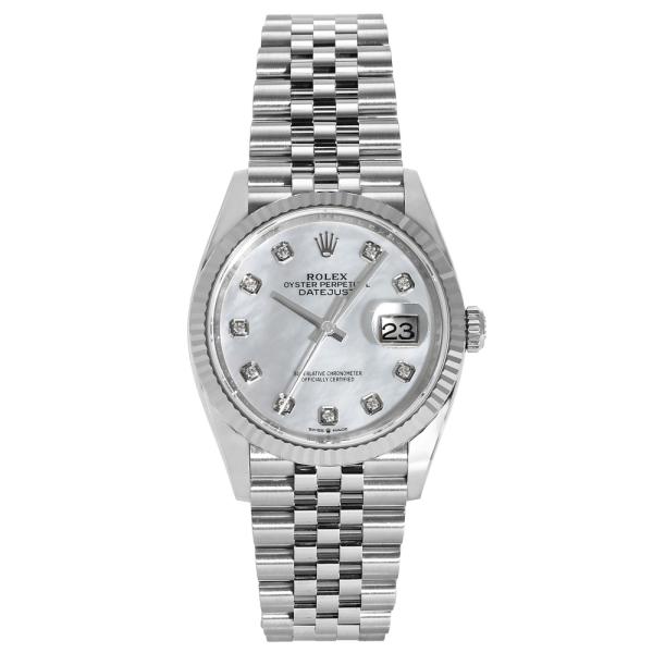 ロレックス ROLEX デイトジャスト 36 126234NG ホワイト/10PD文字盤 未使用 腕...