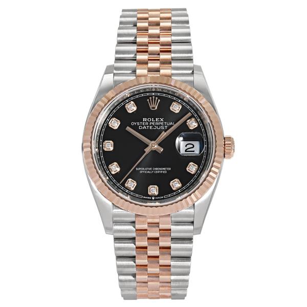 ロレックス ROLEX デイトジャスト 36 126231G ブライトブラック/10PD文字盤 新品...