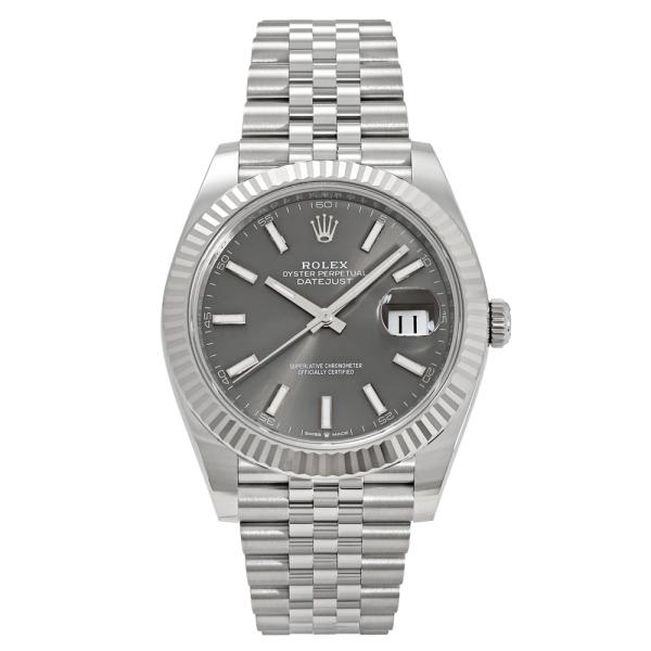 ロレックス ROLEX デイトジャスト 41 126334 スレート/バー文字盤 新品 腕時計 メン...