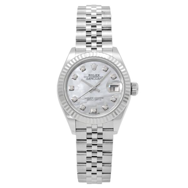 ロレックス ROLEX デイトジャスト 28 279174NG ホワイト/10PD文字盤 新品 腕時...