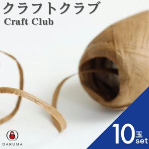 ダルマ クラフトクラブ 10玉セット DARUMA 毛糸 春夏 手編み糸 編み糸 8963 帽子 麦わら帽子 紙 クラフト バッグ 小物夏用 涼しい