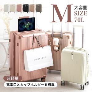 CICIBELLA スーツケース キャリーケース 機内持ち込み USBポート