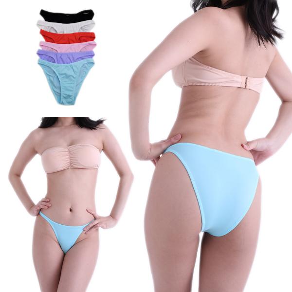 シンプル フィット ハーフバック ビキニショーツ ハギなし ソング パンティ セクシー 下着 ランジ...