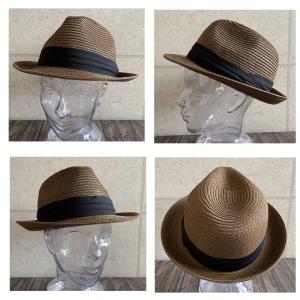 4サイズ展開 帽子 ストロー ハット 中折れ ...の詳細画像5