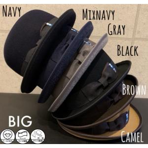 2サイズ展開 ボーラー ハット ストローハット フェルト