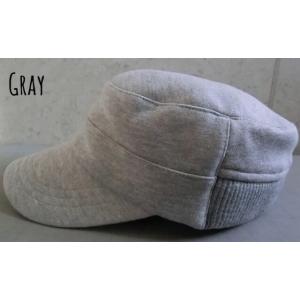 2サイズ 4色展開 帽子 スウェット リブ 切替え ワークキャップ