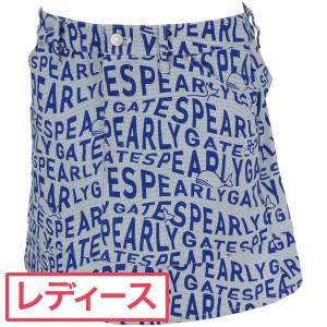 パーリーゲイツ PEARLY GATES ドビーEXストレッチ うねりロゴ×くじらプリントスカート レディス｜gdoshop2