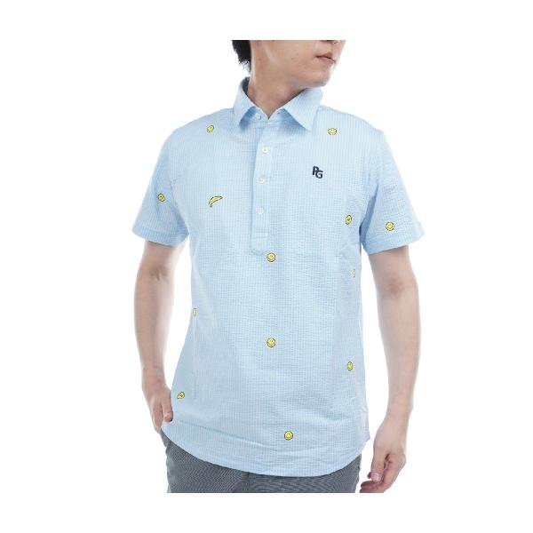 パーリーゲイツ PEARLY GATES サッカーストライプ 半袖ポロシャツ