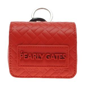 超美品】パーリーゲイツ 小物入れ レッド×黒 ニコちゃん スマイル