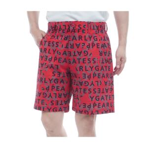 【新品】Pearly gates パーリーゲイツ　ショートパンツ　メンズ　ロゴ PEARLY GATES（パーリーゲイツ） 【PREMIUM SALE】PEARLY GATES 筆記体