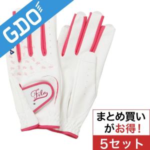 フィラ FILA グローブ 両手用 FWG102 5セット レディス グローブ｜gdoshop