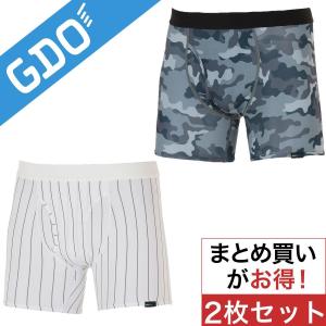 GDO オリジナル GDO ORIGINAL 【通年対応 プリントタイプ】ボクサーブリーフ 2枚セット アンダーウェア｜gdoshop