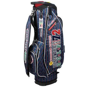 ブルーティーゴルフ BLUE TEE GOLF ストライプナイロン キャディバッグ メンズ レディース 軽量