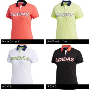 アディダス ロゴ Adidas ロゴ ロゴ 半袖ポロシャツ レディス レディス Gdoゴルフショップ 店