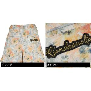 Suelta レディス 店 ストレッチ スポーツ Gdoゴルフショップ リエンダ Suelta Rienda ストレッチ インクフラワーラップスカート風キュロットスカート