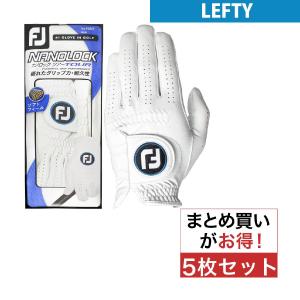 フットジョイ Foot Joy ナノロックツアー グローブ レフティ 5枚セット｜GDOゴルフショップ Yahoo!店