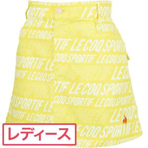 ルコックゴルフ Le coq sportif GOLF ストレッチ ロゴグラフィック総柄スカート
