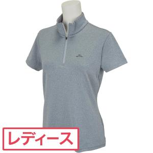 J.リンドバーグ J.LINDEBERG ジップモックネック 半袖シャツ レディス
