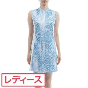 マンシングウェア Munsingwear SUN SCREEN 鹿の子スパークルプリントワンピース レディス