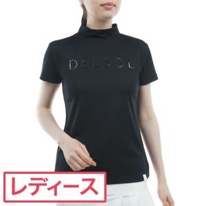 デルソルゴルフ DELSOL GOLF ストレッチ メタルロゴハイネック半袖シャツ