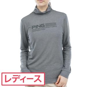 ピン PING ベア天竺ハイネック長袖シャツ レディス