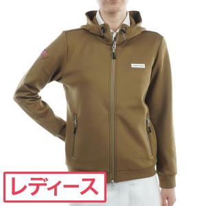 ブリーフィング BRIEFING ストレッチ 3Dロゴ パーカー レディス