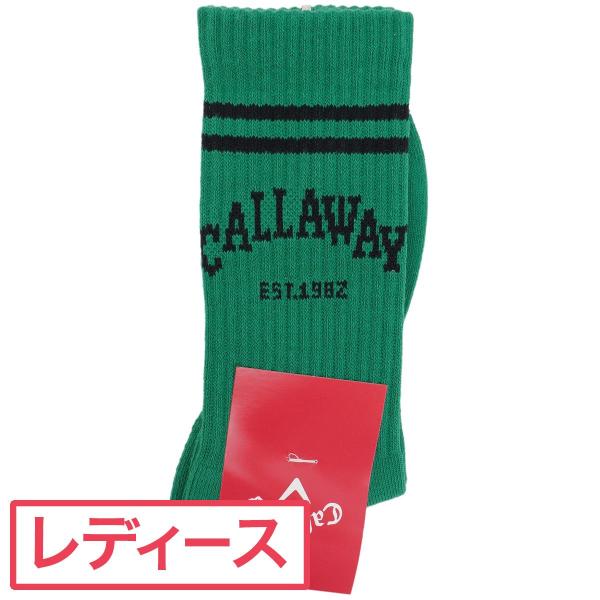 キャロウェイゴルフ Callaway Golf カレッジロゴ ミドルソックス レディス