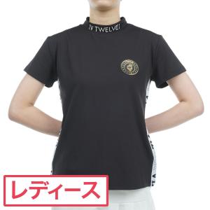 ヴィ・トゥエルヴ V12 サイドテープ モックネック半袖シャツ レディス｜gdoshop