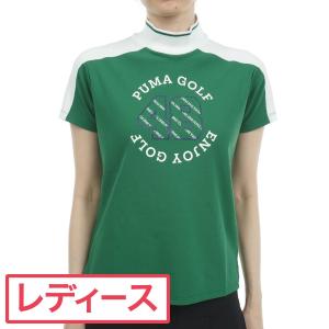 プーマ PUMA ストレッチ 48ロゴ 半袖モックネックシャツ レディスの商品画像