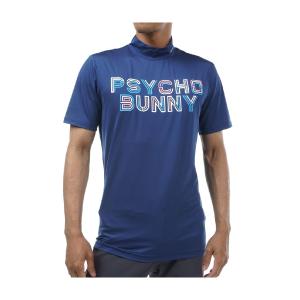 サイコバニー PSYCHO BUNNY MAZEロゴプリント モックネック半袖Tシャツ｜GDOゴルフショップ Yahoo!店