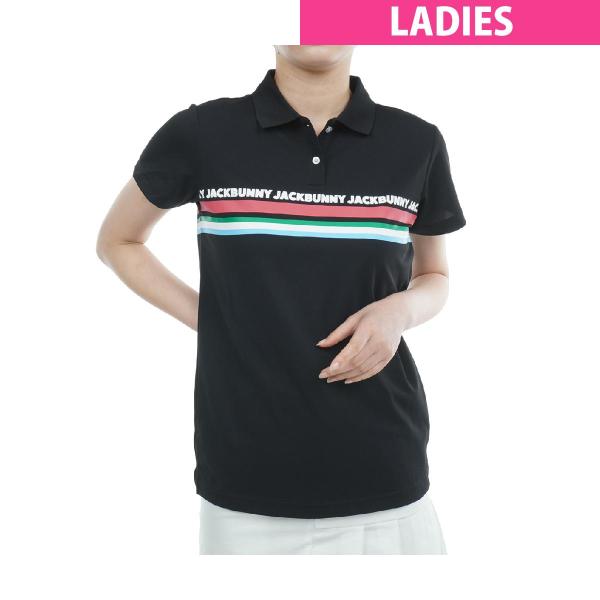 ジャックバニー Jack Bunny!! ZERO AQUA 鹿の子 半袖ポロシャツ レディス