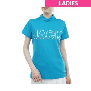 ジャックバニー Jack Bunny!! サライテック モックネック半袖シャツ レディス｜gdoshop