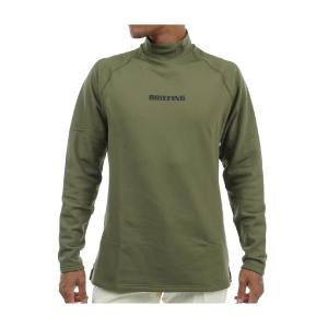 BRIEFING ハイネック裏起毛長袖シャツ ブリーフィング BRIEFING ウォーム 裏起毛 ストレッチ ハイネック長袖