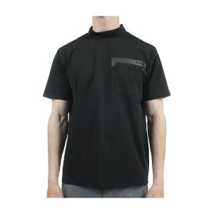 アンパスィ and per se & GOLF ストレッチ シャークドビー モックネック半袖Tシャツの商品画像