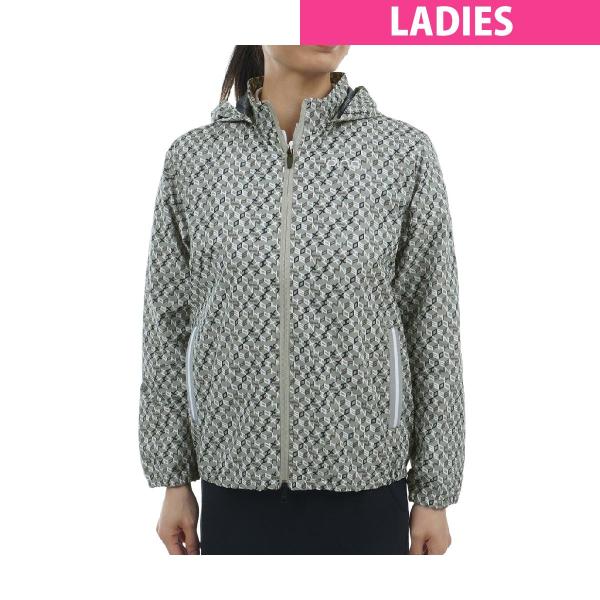 ピン PING 総柄プリント フルジップフーディーブルゾン レディス