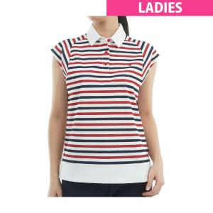トミー ヒルフィガー ゴルフ TOMMY HILFIGER GOLF クレイジーボーダー フレンチスリーブポロシャツ レディス