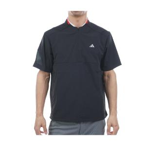 アディダス Adidas ストレッチ アディゼロ 撥水 ハーフジップ 半袖ウインドブレイカー｜GDOゴルフショップ Yahoo!店