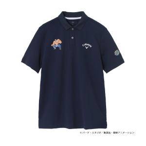 大人気のCallaway ネイビー ロゴプリントポロシャツ キャロウェイ（CALLAWAY）（メンズ）ゴルフウェア 幾何学ロゴ
