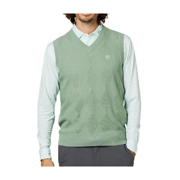 フットジョイ Foot Joy ストレッチ アーガイルVネックベスト