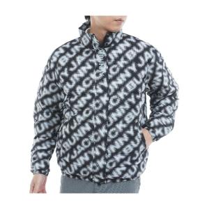 ジャックバニー ダブルジップ ニット ジャケット 裏地付 ホワイト サイズ5 Jack Bunny!!（ジャックバニー） ニットジャケット ネイビー系×白