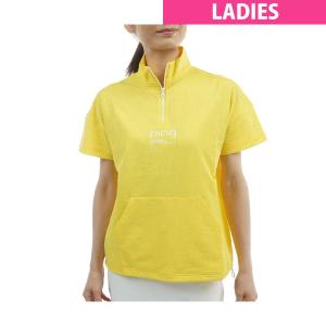 ピン PING サッカー ハーフジップ半袖シャツ レディス