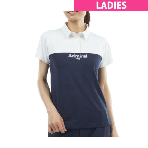 アドミラル Admiral カラタッチプラス ツートンカラー半袖ポロシャツ レディス