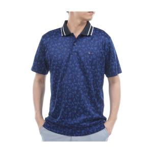 トミー ヒルフィガー ゴルフ TOMMY HILFIGER GOLF 筆記体ロゴジャカード 半袖ポロシャツ