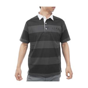 キャロウェイゴルフ Callaway Golf ビッグ鹿の子ラグビーボーダー半袖ポロシャツ