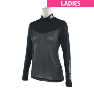 ニューバランス New Balance Golf ストレッチ ベア天竺×パワーネット モックネック長袖インナーシャツ レディス