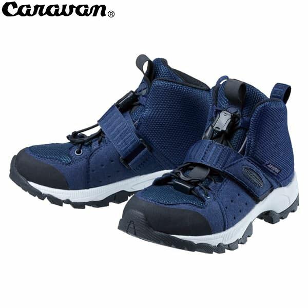 CARAVAN キャラバン トレッキングシューズ 登山靴 Caravan JR 670ネイビー キッ...